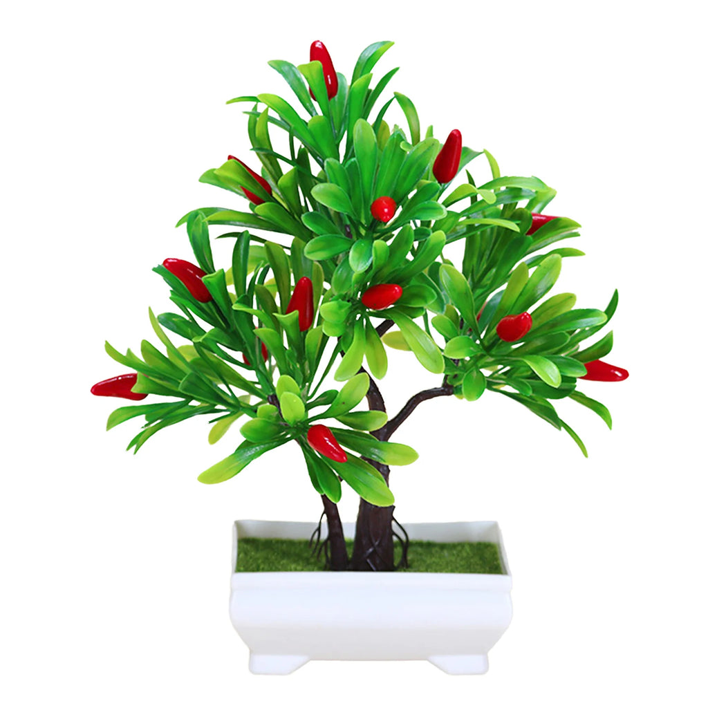 1Pc Artificial Fruit Orange Tree Bonsai Fruit Office Garden Desktop Party Decor Home Artificial Fake Potted Ornament