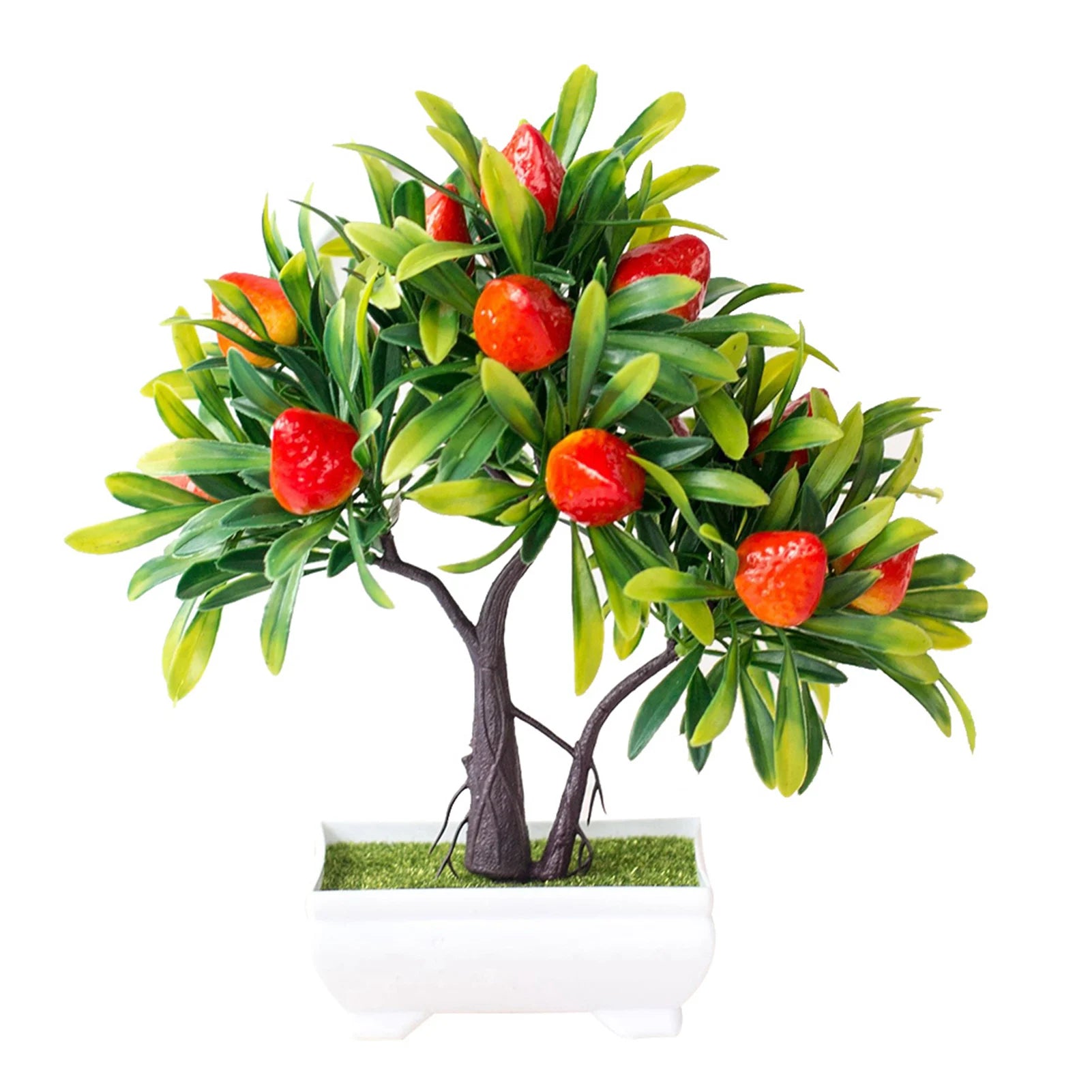 1Pc Artificial Fruit Orange Tree Bonsai Fruit Office Garden Desktop Party Decor Home Artificial Fake Potted Ornament