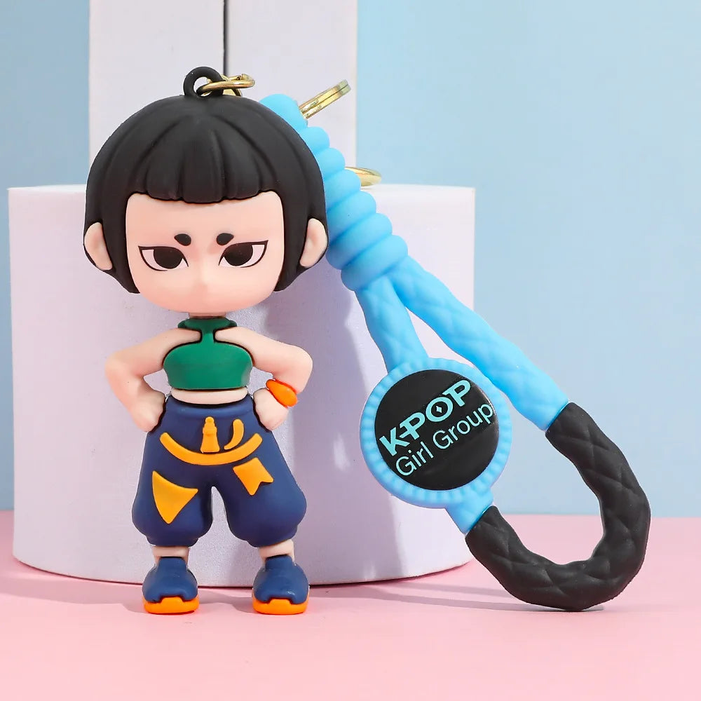 New K Pop Demon Dolls Keychain Toys Kawaii Anime Toy Pvc Backpack Pendant Kids Birthday Christmas Gifts