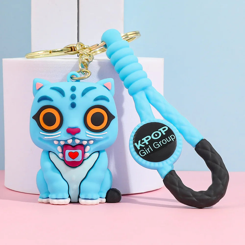 New K Pop Demon Dolls Keychain Toys Kawaii Anime Toy Pvc Backpack Pendant Kids Birthday Christmas Gifts