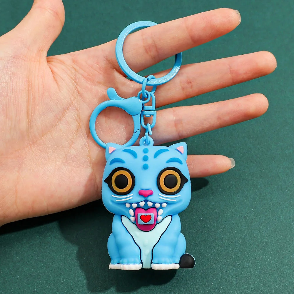 New K Pop Demon Dolls Keychain Toys Kawaii Anime Toy Pvc Backpack Pendant Kids Birthday Christmas Gifts