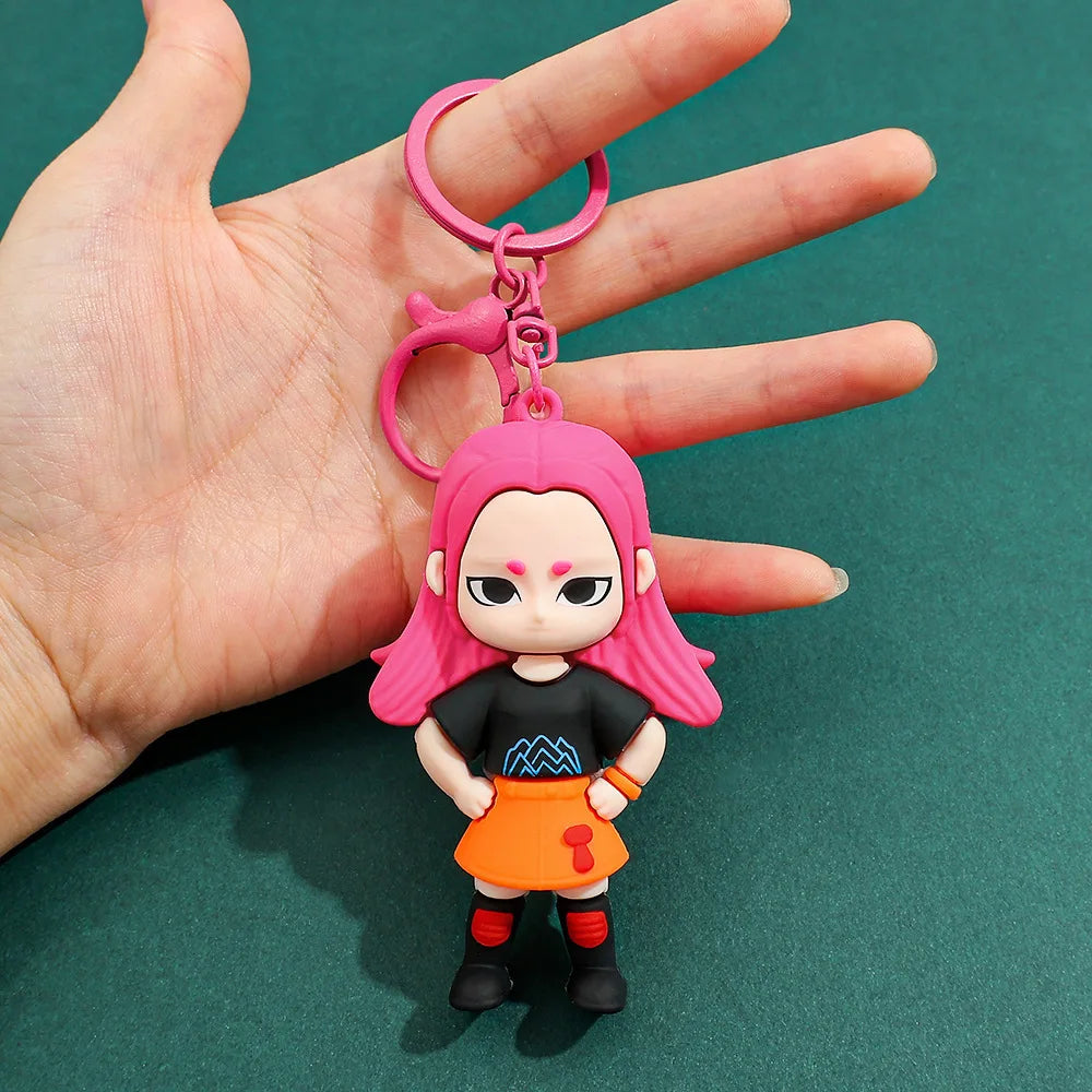 New K Pop Demon Dolls Keychain Toys Kawaii Anime Toy Pvc Backpack Pendant Kids Birthday Christmas Gifts