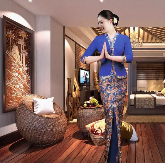 Southeast Asian Thai Style Women's Hotel Workwear Beauty Salon ASP Technician Uniform