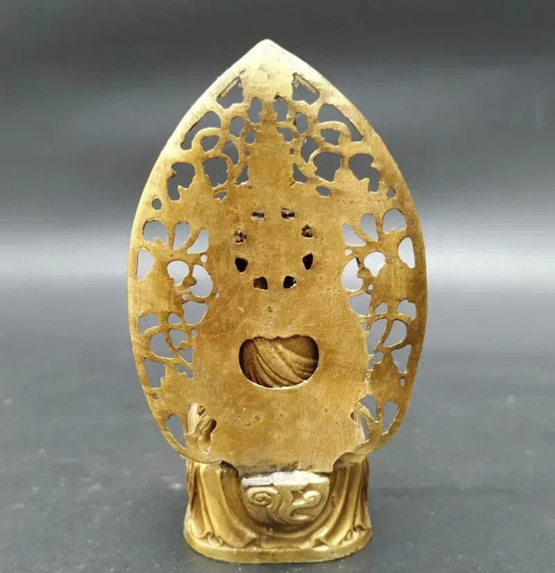 9cm Golden Sakyamuni Statue Miniature Thai Decorative Buddha Statue Hindu Buddhist Home Accessories