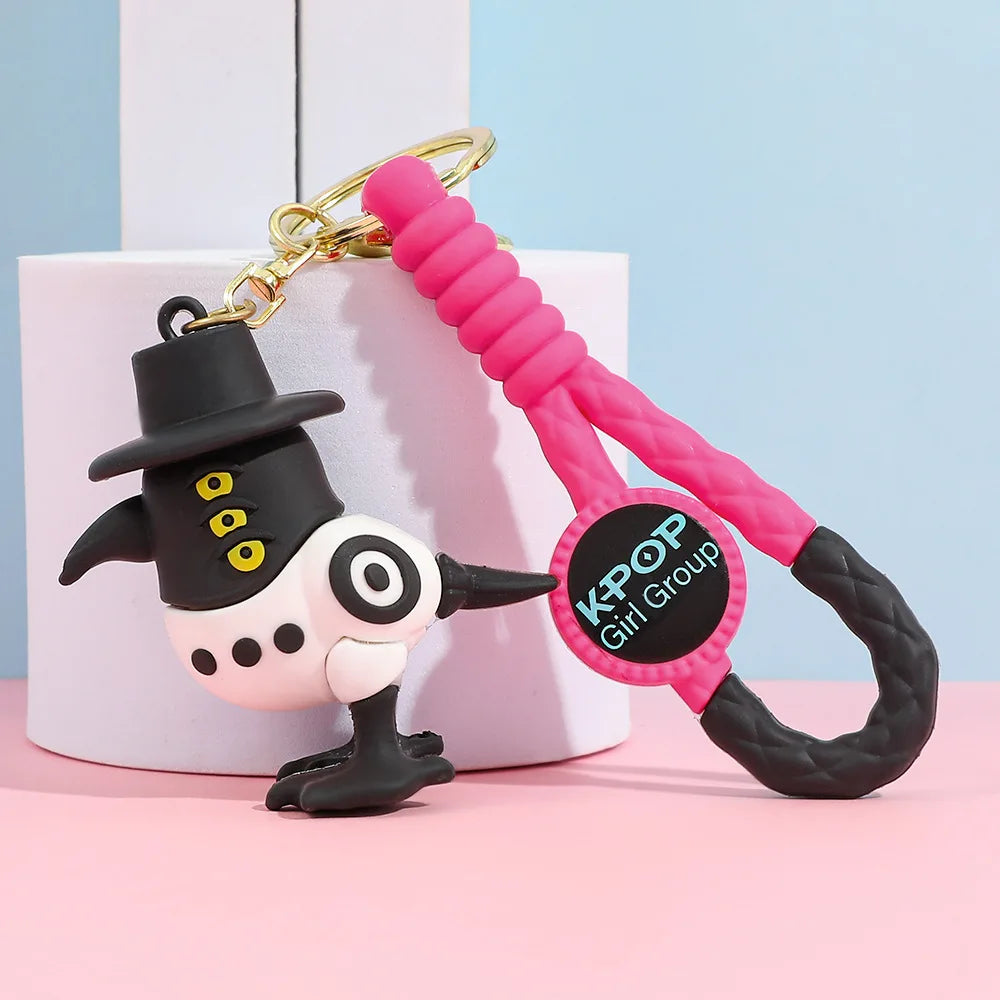 New K Pop Demon Dolls Keychain Toys Kawaii Anime Toy Pvc Backpack Pendant Kids Birthday Christmas Gifts