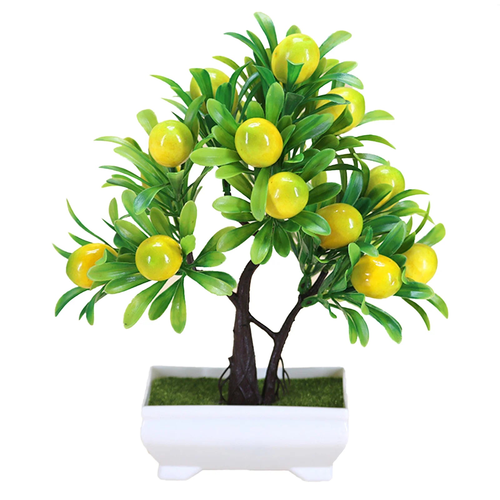 1Pc Artificial Fruit Orange Tree Bonsai Fruit Office Garden Desktop Party Decor Home Artificial Fake Potted Ornament