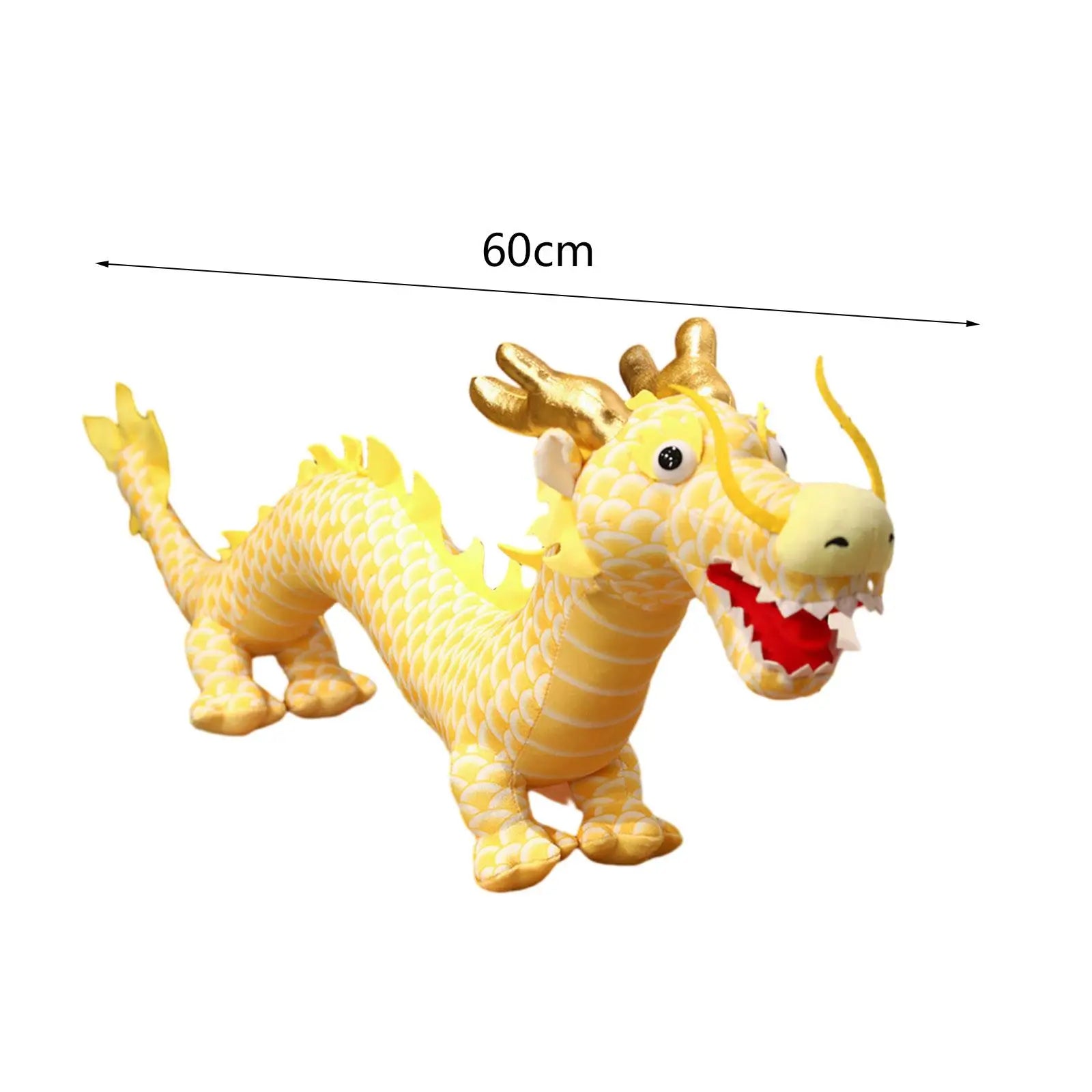 Chinese New Year Dragon Dolls Cartoon Soft Cute Photo Props Huggable Chinese