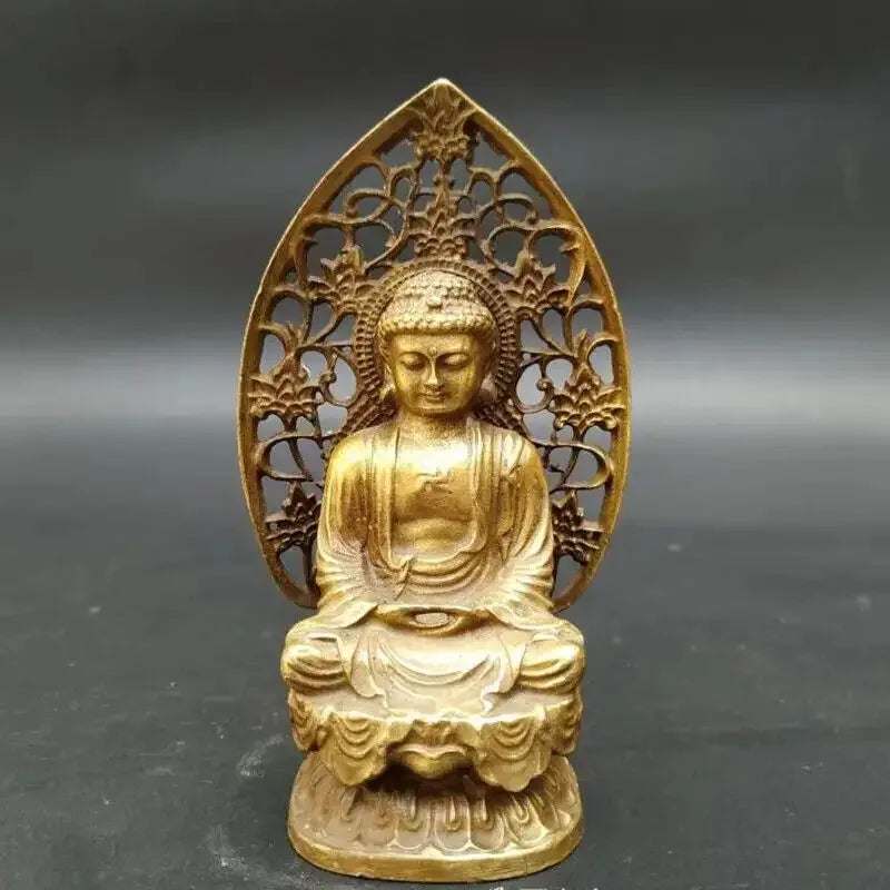 9cm Golden Sakyamuni Statue Miniature Thai Decorative Buddha Statue Hindu Buddhist Home Accessories