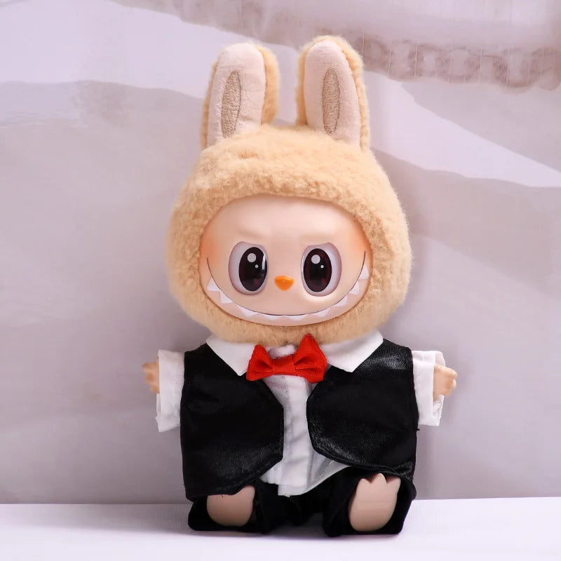 [clothes only] second-generation labubu sitting party vinyl blind box Labbu clothes fashion cute skirt baby clothes cute.