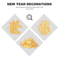 8 Pcs New Year Money Tree naments Auspicious Crafts Resin Decor Golden Chinese Zodiac Party Gifts Desktop