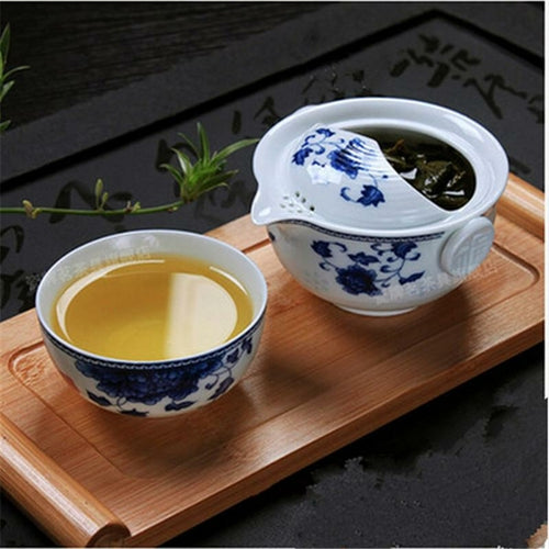 YGS-Y226 Tea set Include 1 Pot 1 Cup elegant gaiwan Beautiful and easy